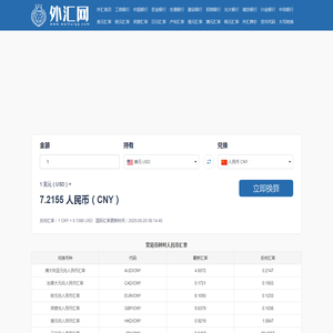 汇率网汇率查询汇率换算器人民币汇率查询今日美元兑换人民币汇率查询